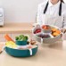 Vegetable Fruit Drain Basket 5-Compartment Rotation Strainer